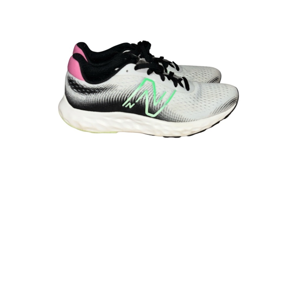 New Balance White and Black Athletic Shoes
